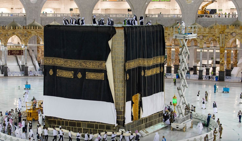 Kaaba at the Grand Mosque in Makkah